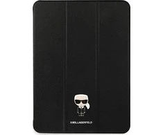 Karl Lagerfeld KLFC12OKMK Apple iPad 12.9" Pro 2021 Book dėklas planšetiniam kompiuteriui juodos spalvos Saffiano Karl Iconic