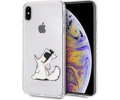 Apple iPhone XS Max Karl Lagerfeld dėklas Choupette Fun (KLHCI65CFNRC) skaidrus