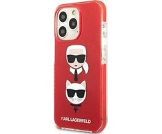 Karl Lagerfeld KLHCP13LTPE2TR Apple iPhone 13 Pro / 13 6,1″ kietas dėklas red Karl&amp;Choupette Head