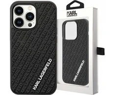 Karl Lagerfeld KLHCP15L3DMKRLK Apple iPhone 15 Pro 6.1″ juodos spalvos kietas dėklas 3D Rubber Multi Logo