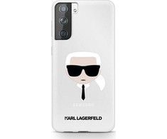 Samsung Galaxy S21 Plus Karl Lagerfeld dėklas Karl`s Head (KLHCS21MKTR) skaidrus