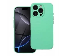 OEM silikoninis dėklas, skirtas iPhone 16 PRO MAX, 2 mm, suderinamas su „MagSafe“, mėtų spalvos