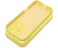 Dėklas Oem Case for iPhone 16 PLUS Silicone 2mm compatible with MagSafe yellow