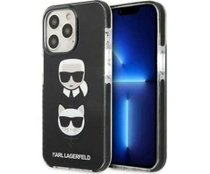 Apple iPhone 13 Pro Karl Lagerfeld dėklas Karl&amp;Choupette Head juodos spalvos
