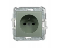 Karlik Elektrotechnik 61MGP-1zp MINI Vieno lizdo mechanizmas su įžeminimu 2P+Z (srovės kelio sklendės) sage 61MGP-1zp