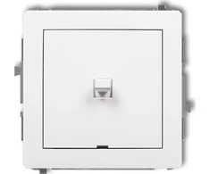 Karlik Elektrotechnik 25DWPUS-1 DECO Vienpolio jungiklio mechanizmas, amerikietiško stiliaus, matinė balta 25DWPUS-1