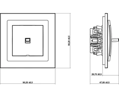 Karlik American Style Baltas Deco (DWPUS-3)
