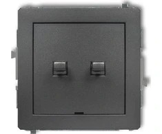 Karlik DECO Amerikietiško stiliaus aklas mygtukas juoda kilimėlis 12DWPUS- 8