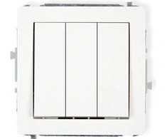Karlik DECO triple- balta pleistro jungtis (DWP-7)