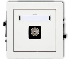 Karlik Elektrotechnik DGTV-1 DECO Lizdas vienvietė TV antena balta DGTV-1