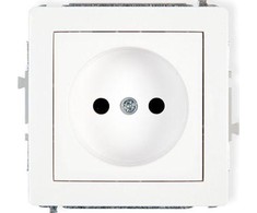 Karlik Elektrotechnik Karlik DECO Vieno lizdo b / U 2P baltas DGP-1