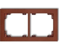 Karlik Elektrotechnik 9DR-2 DECO Dvigubo rėmo raudona metalinė 9DR-2