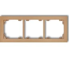 Karlik Elektrotechnik 8DR-3 DECO Ramka potrójna auksinė metalik 8DR-3