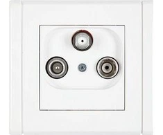 Karlik FLEXI antenos lizdas RV- SAT galutinis 1,5dB baltos FGS