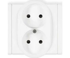 Karlik Elektrotechnik FGP-2p FLEXI Dvigubas lizdas b/u baltas FGP-2p