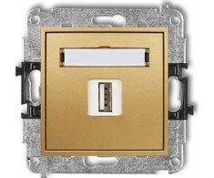 Karlik Įkroviklis USB Karlik Mini 29MCUSB-3 pojedyncza 5V 2A auksinė