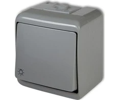 Karlik Elektrotechnik 10WHE-5 JUNIOR Mygtukas /šviesa/ šviesiai rutulys IP54 10WHE-5