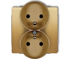 Karlik DECO Lizdas podwójne do ramki su/u auksinė 29DGPR-2z
