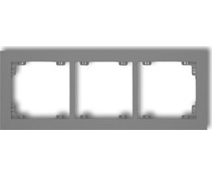 Karlik Elektrotechnik 27DR-3 DECO Universalus trigubas rėmas su plastikiniu rutuliniu kilimėliu 27DR-3