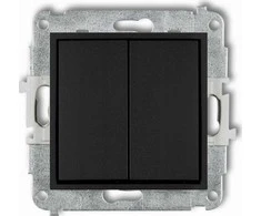 Karlik Elektrotechnik Karlik Karlik Icon 12IWP-2 žvakidės jungtis, matinė juoda