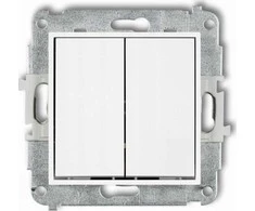 Karlik Elektrotechnik Karlik Karlik Icon IWP-2 žvakidės jungiklis, baltas
