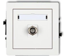 Karlik Deco antenA lizdai vieno SAT balta (DGF-1.1)