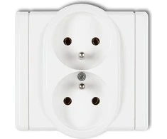 Karlik Elektrotechnik FGP-2zp FLEXI Lizdas double su/u balta FGP-2zp