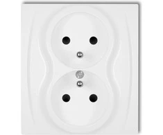 Karlik Elektrotechnik LGP-1p LOGO Lizdas single b/u balta LGP-1p