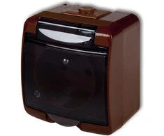Karlik Elektrotechnik 4GHE-1d JUNIOR Lizdas single su/u (dūmų sklendė) ore IP54 4GHE-1d