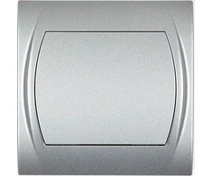 Karlik Elektrotechnik 7LWP-1 LOGO Vienpolis jungiklis sidabrinė metalinė 7LWP-1