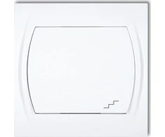 Karlik Elektrotechnik LWP-3L LOGO Šviečiantis laiptų jungiklis, baltas LWP-3L