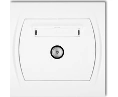 Karlik Elektrotechnik LGTV-1 LOGO Lizdas antena TV vienvietis balta LGTV-1