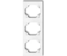 Karlik Elektrotechnik LRV-3 LOGO Vertikalus trigubas rėmas balta LRV-3