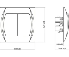 Karlik Elektrotechnik Karlik Logotipas vienos lenktynės stair bendras baltos galios šaltinis (LWP-10)
