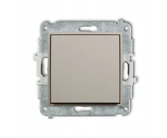 Karlik Elektrotechnik 60MWP-3.1 MINI Laiptinės perjungimo mechanizmas (vienas mygtukas be piktogramos) taupe 60MWP-3.1
