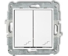 Karlik Mini dviaukštė jungtis balta (MWP-33)