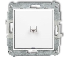 Karlik Elektrotechnik Karlik MINI vienos Amerikos stiliaus balta MPRUS-1 jungtis