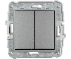 Karlik Mini žvakidės jungtis sidabro metalo (7MWP-2)