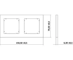 Karlik Elektrotechnik 27MR-2 MINI Dvigubo rėmo rutulinis kilimėlis 27MR-2