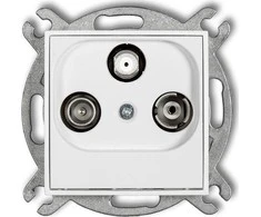 Karlik MINI antenos lizdas RTV-SAT galutinis 1,5dB baltas MGS
