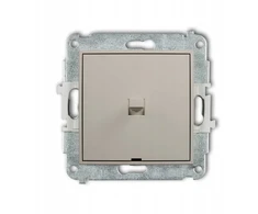 Karlik Mini vienpolio jungiklio mechanizmas amerikietišku stiliumi taupe (60MWPUS-1)