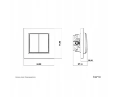 Karlik Elektrotechnik 60MWP-2 MINI Taupe žvakidės jungiklio mechanizmas 60MWP-2