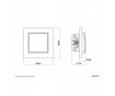 Karlik Elektrotechnik 60MWP-5 MINI Perjungimo mechanizmas, Taupe šviesa, 60MWP-5