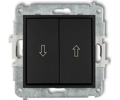 Karlik Juodas mini mygtukas (12MWP-8)