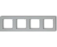 Karlik MINI keturių rėmų sidabro metalo spalvos (7MR-4)