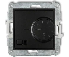 Karlik MINI Elektroninis temperatūros reguliatorius su oro jutikliu matinės juodos spalvos 12MRT-2