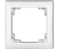 Karlik Elektrotechnik DRSO-1 DECO Universalus viengubas rėmas pagamintas iš DECO Soft balta DRSO-1