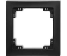 Karlik Elektrotechnik 12DRSO-1 DECO Vienvietis universalus rėmas pagamintas iš DECO Soft juoda matt 12DRSO-1