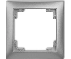 Karlik Elektrotechnik 7DRSO-1 DECO Universalus viengubas rėmas pagamintas iš DECO Soft sidabrinė metalic 7DRSO-1