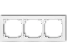 Karlik Elektrotechnik DRSO-3 DECO Universalus trigubas rėmas pagamintas iš DECO Soft balta DRSO-3